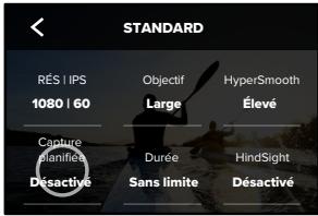 GOPRO HERO10 - Configuration de la capture planifiée - 2
