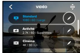 GOPRO HERO10 - Paramètres vidéo - 1