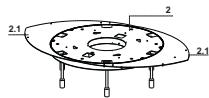 FABER NEST - Fixation rallonge PLAQUE (MODELE NEST) - 2