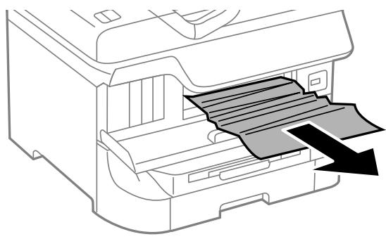 EPSON WORKFORCE WF-2885DWF - Retrait de papier coincé du couvercle avant (A) - 2