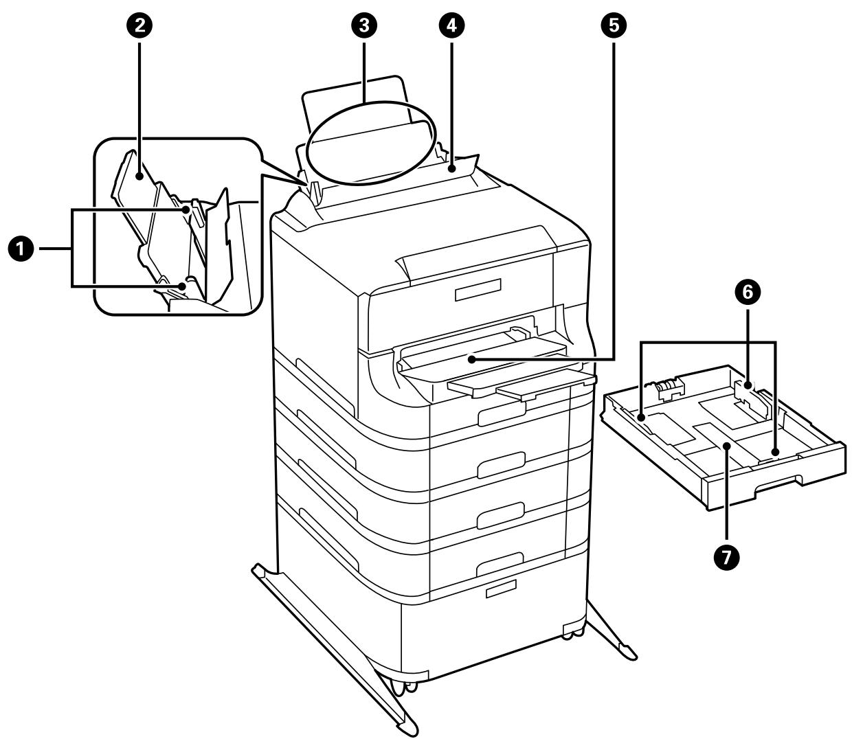 EPSON WORKFORCE WF-2885DWF - Informations de base sur l'imprimante - 1
