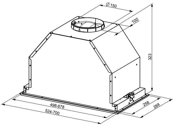 FRANKE BOX FBI 732L GR - Encombrement - 1