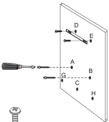 SILVERLINE KANDY - Vis de la barre d'accroche de la cheminée ; - 2