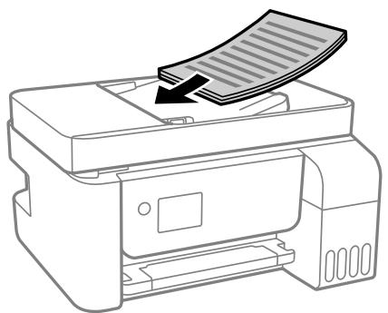 EPSON ET-2826 - Positionnement des originaux dans le chargeur automatique de documents - 2