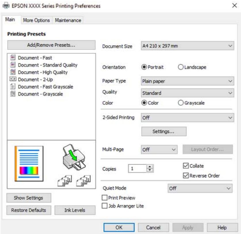 EPSON ET-2826 - Remarque: - 1