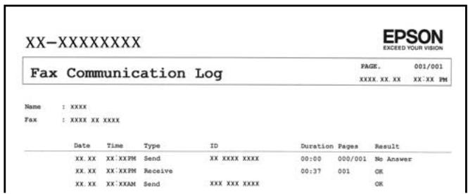 EPSON ET-2826 - Fonctions : différents rapports de fax - 1
