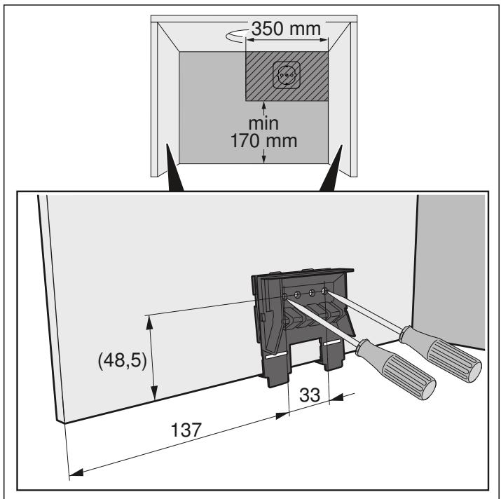 NEFF D46PU54X0  -  D46PU54X1 - Dimensions de l'appareil et distances de sécurité - 2