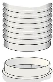 NEFF D99L10N0 - Raccordement du conduit d'évacuation 0 150 mm (taille recommandée) - 1