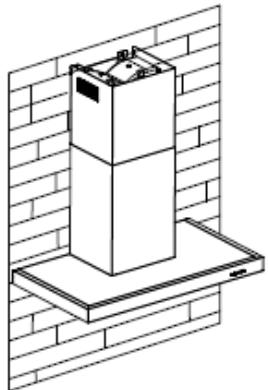 CANDY CVMAD601N - Installation (déflecteur d'air pour t-shape, VERRE incurvé, modeles en VERRE PLAT): - 6