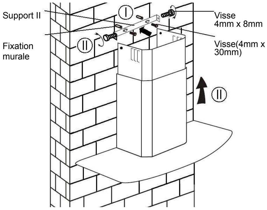 CANDY CVMAD601N - Soulever la hotte et fixer la sur la fixation murale - 3