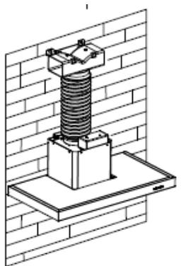 CANDY CVMAD601N - Installation (déflecteur d'air pour t-shape, VERRE incurvé, modeles en VERRE PLAT): - 5