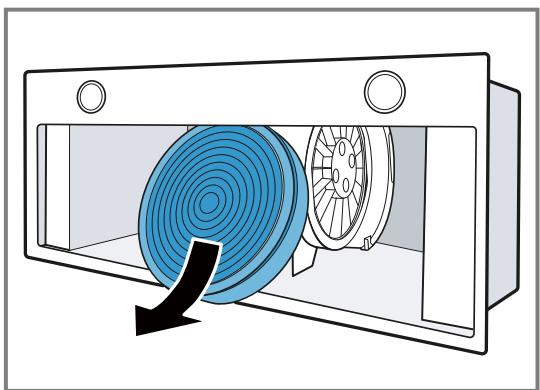 NEFF D58ML66N1 - Dépose du filtre anti-odeurs - 3