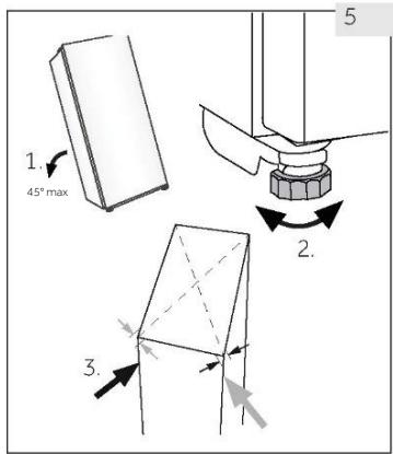 HAIER HWS33GG - Alignement de l'appareil - 1