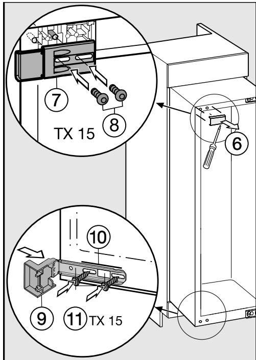 MIELE K37672ID - Uniquement pour les parois démeublables d'une épaisseur de 16 mm : - 2