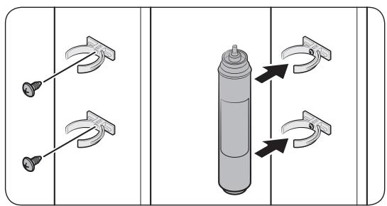 SAMSUNG RS67N8210SL - Pour mettre le filtre à eau en place - 1