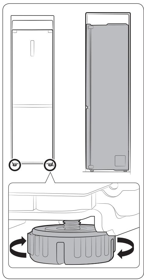 SAMSUNG RB41R7817S9 - RB41R7867SR/EF - Installation du dispositif de fixation dans la cuisine (modèles RB33/36*) - 1