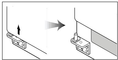 GORENJE NRS9182BX - Démontage de la porte du congélateur - 5