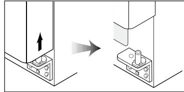 GORENJE NRS9182BX - Démontage de la porte du réfrigérateur - 3