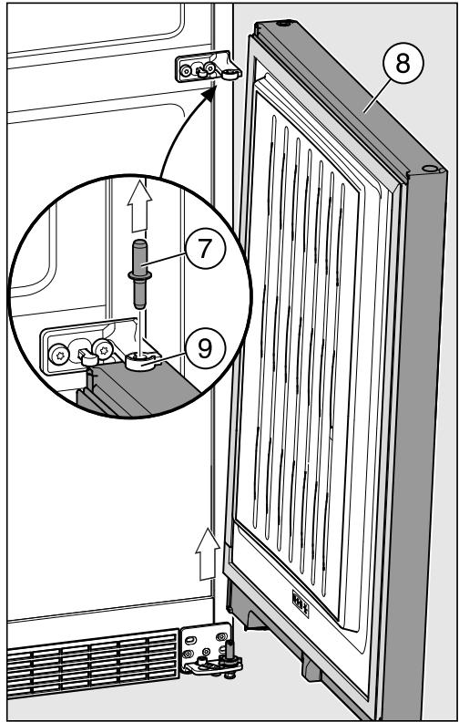 MIELE KFN29283DBB - Retirer la porte inférieure de l'appareil - 1