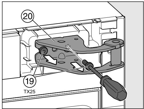 MIELE KFN29283DBB - Mise en place de la charnière de porte supérieure - 1