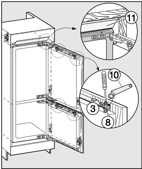 MIELE KFN37282ID - Montage des portes de meuble - 7