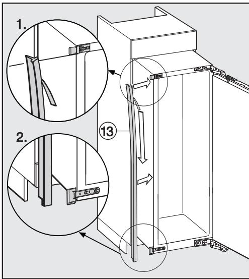 MIELE KFN37282ID - Uniquement pour les parois d'armoire d'une épaisseur de 16 mm : - 3