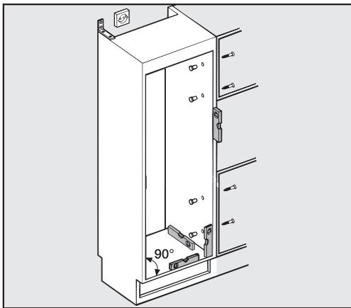 MIELE KFN37282ID - Réglage de la charnière de porte - 10