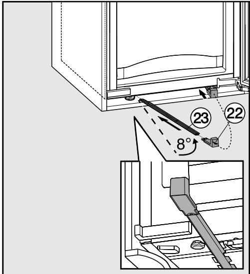MIELE KFN37282ID - Fixer l'appareil dans la niche - 4