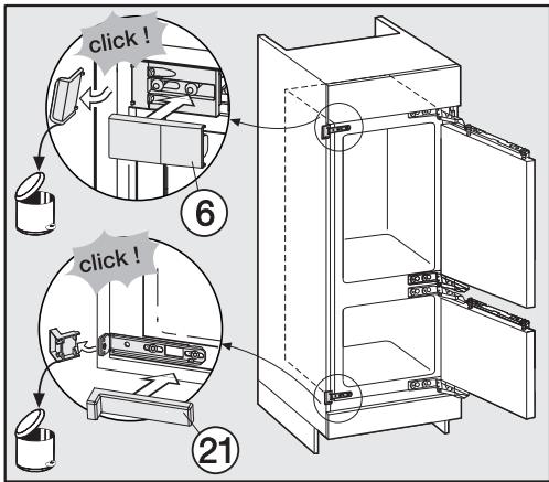 MIELE KFN37282ID - Fixer l'appareil dans la niche - 3