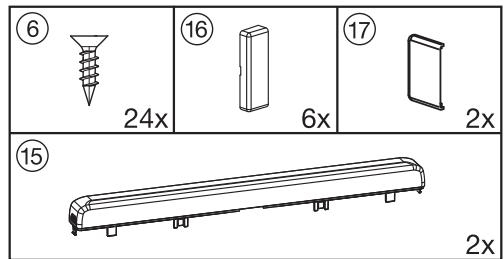 MIELE KFN37282ID - Pour le montage des portes du meuble : - 1