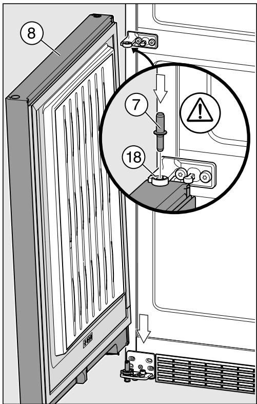 MIELE KFN29283DEDTCS - Installer la porte inférieure de l'ordinateur - 1
