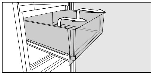 MIELE KFN29283DEDTCS - Retirer les tiroirs de la zone perfectfresh - 1
