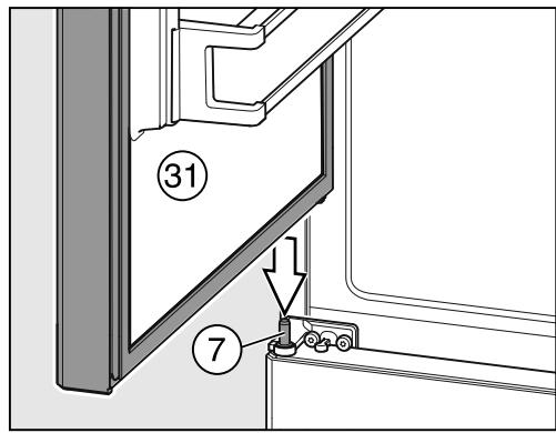MIELE KFN29283DEDTCS - Installer la porte supérieure de l'ordinateur - 1