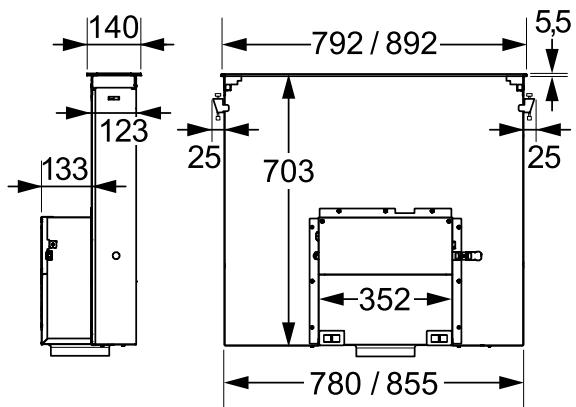 NEFF I98WMM1S5 - Dimensions de l'appareil - 1