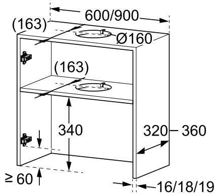 NEFF D65XAM2S0 - Préparer le meuble - 1