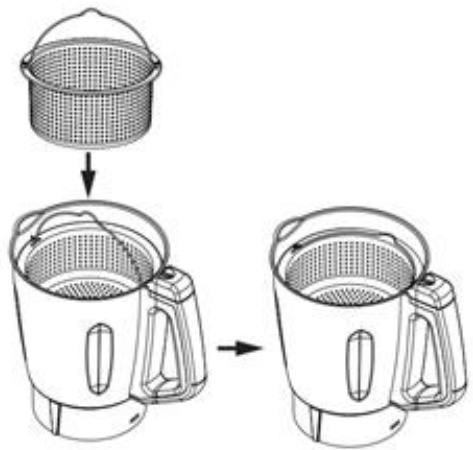 DOMOCLIP DOP166 - Le panier en acier inoxydable - 1