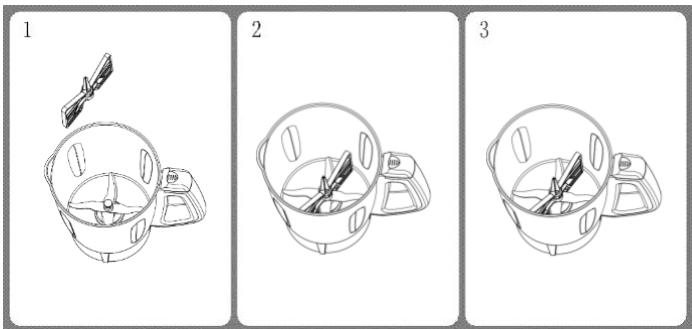 DOMOCLIP DOP166 - Comment Installer/retirer le fouet : - 1
