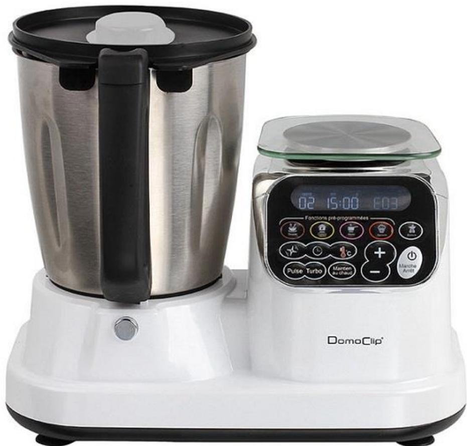 DOMOCLIP DOP166 - Robot culinaire chauffant - 1