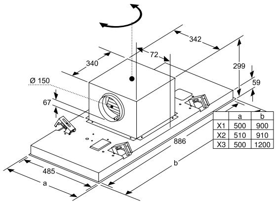 GAGGENAU AC250121 - Dimensions de l'appareil - 1