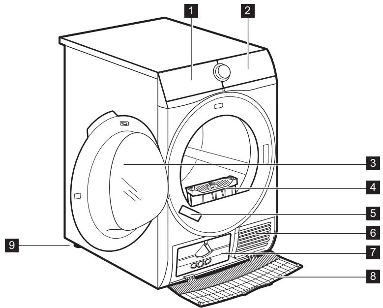 AEG-ELECTROLUX BCE435020B - Description de l'appareil - 1