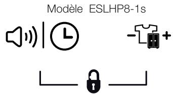 ESSENTIELB ESLHP8-1S - - Pour activer la sécurité enfants : - 1