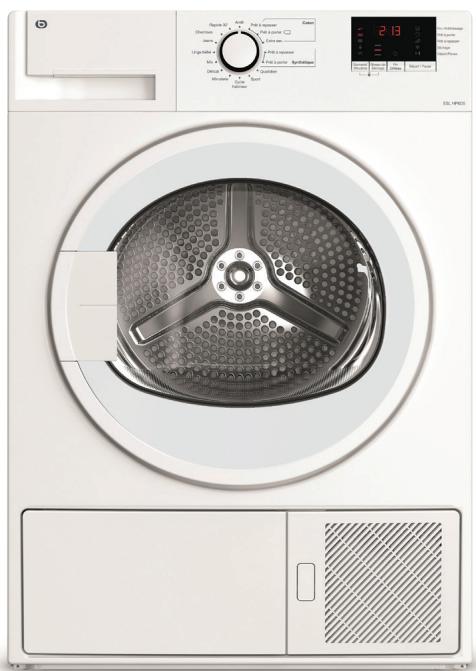 ESSENTIELB ESLHP8-1S - Sèche-linge pompe à chaleur - 1