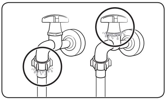 SAMSUNG WD80TA046BE - Raccordement à un robinet d'eau fileté - 3
