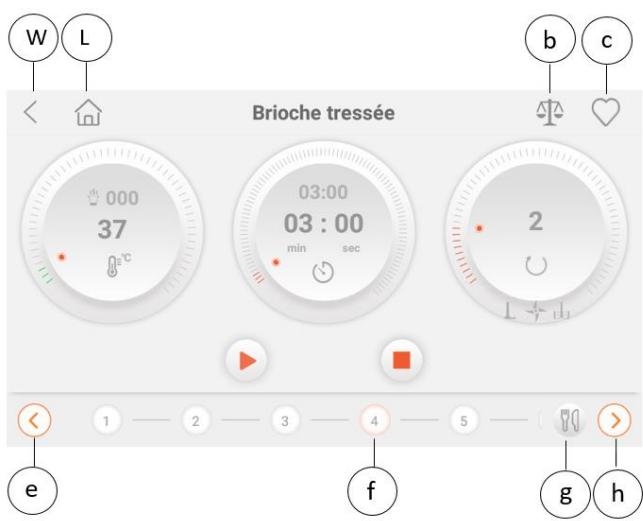 COMPACT COOK PLATINUM - Ci-dessous les fonctionnalités accessibles via les écrans du pas-à-pas : - 1