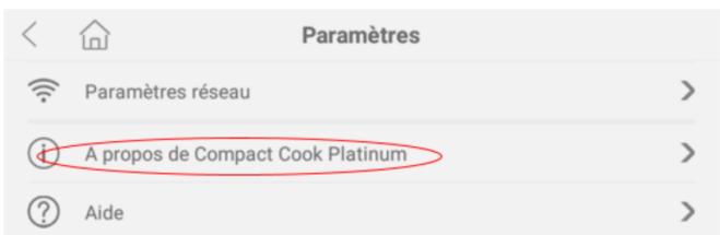 COMPACT COOK PLATINUM - Le nombre de série - 1