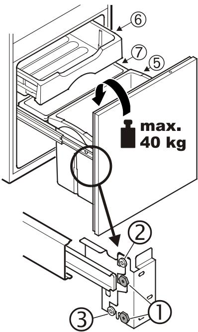 LIEBHERR IKV 3224 - Ajustement de la porte de l'appareil - 1