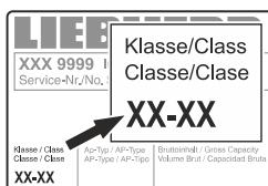 LIEBHERR IKV 3224 - Classe climatique - 1