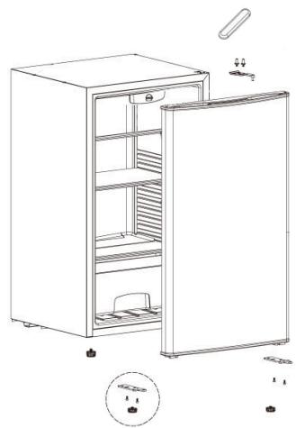 TRISTAR KB-7391 - Instructions pour changer le SENS d'ouverture de la porte - 1
