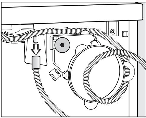 MIELE NOVOTRONIC T7644C - Pose du tuyau de vidange. - 1