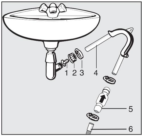 MIELE NOVOTRONIC T7644C - Conditions de raccordement spéciales requérant l'usage d'un clapet anti-retour - 2
